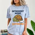 Introvert Mode Activated Low Social Battery Box Turtle Comfort Color Blast T-Shirt Ocean Introvert Mode Activated Low Social Battery Box Turtle Comfort Color Blast T-Shirt Ocean