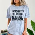Introverted Caseworker Social Work Introvert Comfort Color Blast T-Shirt Ocean Introverted Caseworker Social Work Introvert Comfort Color Blast T-Shirt Ocean