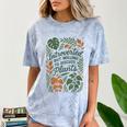 Introverted But Willing To Discuss Plants Botanical Comfort Color Blast T-Shirt Ocean