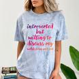Introverted Willing To Discuss Welsh Pony And Cob Introvert Comfort Color Blast T-Shirt Ocean Introverted Willing To Discuss Welsh Pony And Cob Introvert Comfort Color Blast T-Shirt Ocean