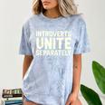 Introverts Unite Separately I Introvert Comfort Color Blast T-Shirt Ocean