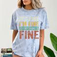 It's Fine I'm Fine Everything Is Fine Meme Introvert Sarcasm Comfort Color Blast T-Shirt Ocean It's Fine I'm Fine Everything Is Fine Meme Introvert Sarcasm Comfort Color Blast T-Shirt Ocean