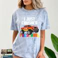 I Just Crushed Preschool Monster Truck Graduation Comfort Color Blast T-Shirt Ocean