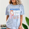 We Just Text Introvert For Quiet People Raglan Baseball Tee Comfort Color Blast T-Shirt Ocean We Just Text Introvert For Quiet People Raglan Baseball Tee Comfort Color Blast T-Shirt Ocean
