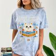 I Just Want To Read Books And Pet Cats Introvert Comfort Color Blast T-Shirt Ocean