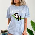 I Did It Kawaii Panda With Graduation Cap Diploma Comfort Color Blast T-Shirt Ocean