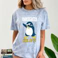 Kids Kindergarten Dabbing Penguin Nailed It Graduation Class 2021 Comfort Color Blast T-Shirt Ocean
