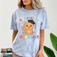 Kids Kindergarten Graduate Cat Graduation Comfort Color Blast T-Shirt Ocean