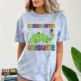 Kids Kindergarten Graduate Dinosaur Kindergarten Graduation Comfort Color Blast T-Shirt Ocean