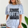 Kids Straight Outta Kindergarten Shirt Boy Girl Graduation Comfort Color Blast T-Shirt Ocean