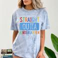 Kids STRAIGHT OUTTA KINDERGARTEN T-SHIRT FUNNY GRADUATION GIFT Comfort Color Blast T-Shirt Ocean
