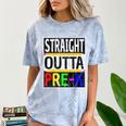 Kids Straight Outta Pre-K Graduation Comfort Color Blast T-Shirt Ocean