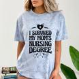 Kids I Survived My Mom's Nursing Degree Nursing School Graduation Comfort Color Blast T-Shirt Ocean
