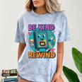 Be Kind Rewind 90s VHS Nostalgia Retro Comfort Color Blast T-Shirt Ocean Be Kind Rewind 90s VHS Nostalgia Retro Comfort Color Blast T-Shirt Ocean
