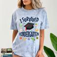 Kindergarten Graduation Shirt I Survived Kindergarten Comfort Color Blast T-Shirt Ocean