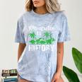 Kindergarten Is History Dinosaur Graduation Comfort Color Blast T-Shirt Ocean