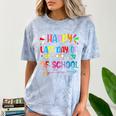 Last Day Of School Tie Dye School Graduation Summer Teacher Comfort Color Blast T-Shirt Ocean