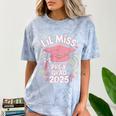 Little Miss Pre-K Grad 2025 Preschool Graduation Girls Kids Comfort Color Blast T-Shirt Ocean