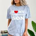 I Love My Introvert Son I Heart My Introvert Son Comfort Color Blast T-Shirt Ocean
