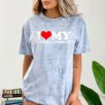 I Love My Social Anxiety Heart Humor Introvert Statement Comfort Color Blast T-Shirt Ocean