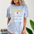 Masters Graduation Goal Digger Mastered It Comfort Color Blast T-Shirt Ocean