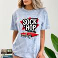 Nostalgia 1950s Sock Hop Dance Comfort Color Blast T-Shirt Ocean
