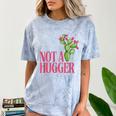 Not a Hugger Sarcastic Introvert Cactus Theme Women Comfort Color Blast T-Shirt Ocean