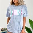 Nurse Glitch Aesthetic Graduation Nurse Glitch Graphic Art Comfort Color Blast T-Shirt Ocean