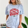 Overstimulated But Festive – Christmas Introvert Humor Comfort Color Blast T-Shirt Ocean Overstimulated But Festive – Christmas Introvert Humor Comfort Color Blast T-Shirt Ocean