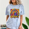 Peace Sign Groovy Vibes Costume Nostalgia Tie Dye Fashion Comfort Color Blast T-Shirt Ocean