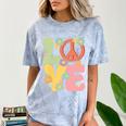Peace Sign Love Groovy Vibes Costume Nostalgia 1980s Fashion Comfort Color Blast T-Shirt Ocean