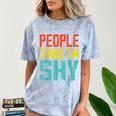 People Think I'm Shy I Introvert Comfort Color Blast T-Shirt Ocean