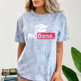 PhD Graduation T Shirt PhDone Tee For Graduates Comfort Color Blast T-Shirt Ocean