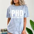 PHD Pretty Huge Debt Doctoral Degree PHD Graduation Comfort Color Blast T-Shirt Ocean