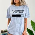 Phlebotomist In Progress Phlebotomy School Graduation Comfort Color Blast T-Shirt Ocean