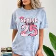 Pink Coquette Bow Senior 2025 Back To School Graduation Girl Comfort Color Blast T-Shirt Ocean