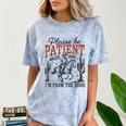 Please Be Patient I'm From The 1900s Cowboy Skeleton Comfort Color Blast T-Shirt Ocean