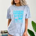 Please Be Patient With Me I'm From The 1900s Pixel Wagon Comfort Color Blast T-Shirt Ocean