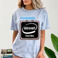 Powered By Introvert Inside Embrace Your Quiet Strength Comfort Color Blast T-Shirt Ocean