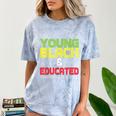 Proud African American Educated Graduation Comfort Color Blast T-Shirt Ocean