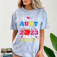 Proud Aunt Of 2023 Pre-K Graduate Senior Graduation Matching Comfort Color Blast T-Shirt Ocean