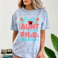 Proud Aunt Of An Amazing PhD Graduate Family Graduation Comfort Color Blast T-Shirt Ocean