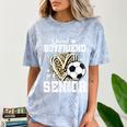 Proud Boyfriend Of A 2026 Senior Soccer Graduation Leopard Comfort Color Blast T-Shirt Ocean