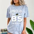 Proud Of My BS In Biology Graduation T-Shirt Comfort Color Blast T-Shirt Ocean