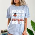 Proud Cousin Of a Football Senior 2026 Graduation Gifts Comfort Color Blast T-Shirt Ocean