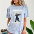 Proud Dad Of 2018 Graduate Dabbing Graduation Senior Shirt Comfort Color Blast T-Shirt Ocean