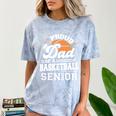 Proud Dad Of A 2025 Senior Basketball Graduation Comfort Color Blast T-Shirt Ocean