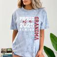 Proud Grandma Of A Class Of 2025 Senior Graduation 25 Comfort Color Blast T-Shirt Ocean