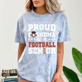 Proud Grandma Of a Football Senior 2026 Graduation Comfort Color Blast T-Shirt Ocean