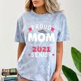 Proud Mom Of a 2021 Senior Year School Graduation Party Comfort Color Blast T-Shirt Ocean